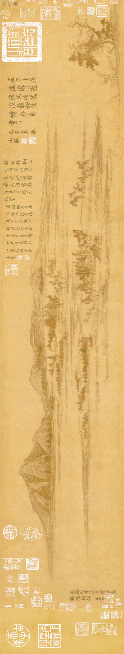元_赵孟頮_水村图卷_上海礼品_水村图(图1)