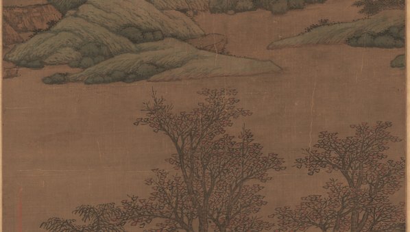 明_沈周_青山红树图_绢本_天_(7675×17381 – 300dpi)(图4)