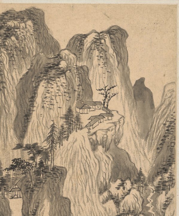 明_王鉴_仿古山水纸本_6_(3579×4318 – 300dpi)(图3)