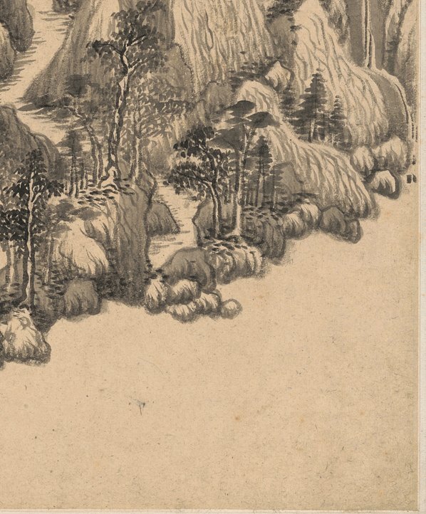 明_王鉴_仿古山水纸本_6_(3579×4318 – 300dpi)(图5)