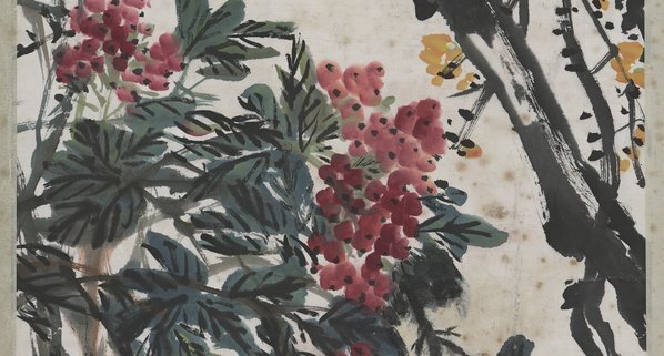 近代_曹用平_腊梅天竹_(6258×13424 – 72dpi)(图4)