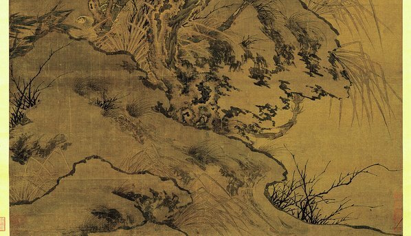 宋_佚名_梅竹聚禽图_绢本_(3500×8014 – 300dpi)(图5)