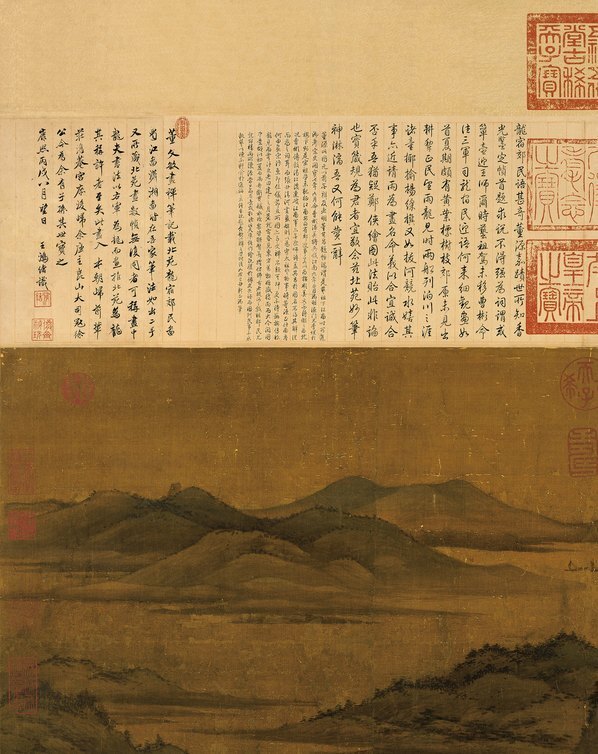 五代_董源_龙宿郊民图绢本台北故_(9051×11422 – 300dpi)(图2)