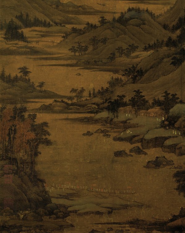 五代_董源_龙宿郊民图绢本台北故_(9051×11422 – 300dpi)(图4)