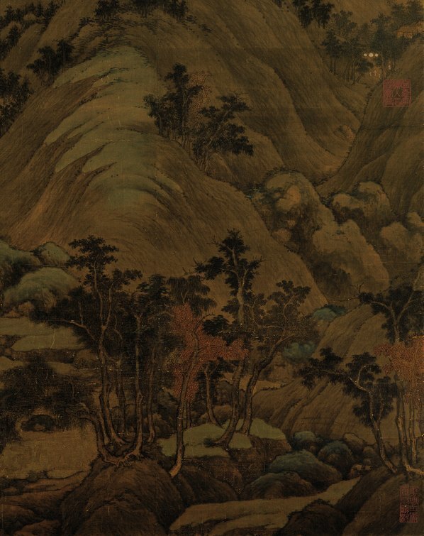 五代_董源_龙宿郊民图绢本台北故_(9051×11422 – 300dpi)(图5)
