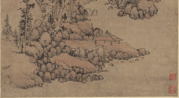 明_蓝瑛_仿一峰山水_纸本_(8747×19099 – 300dpi)(图5)