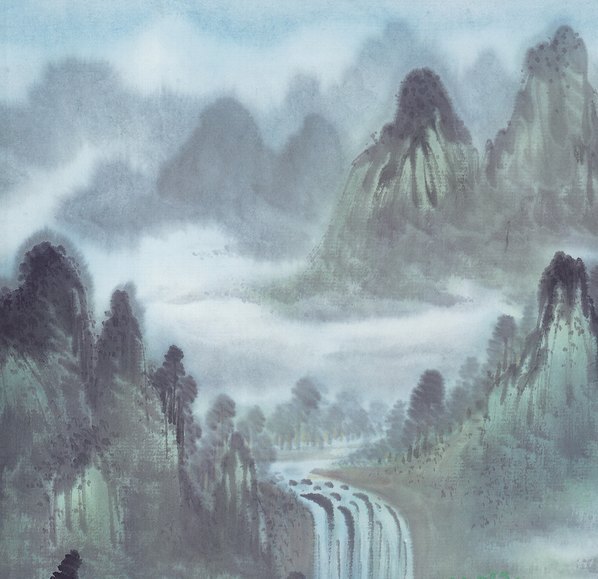 近代_现代山水册页_3_(5512×5340 – 72dpi)(图2)