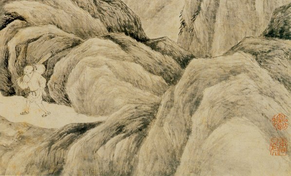 明_唐寅_山水人物纸本_6_(5212×3156 – 400dpi)(图5)