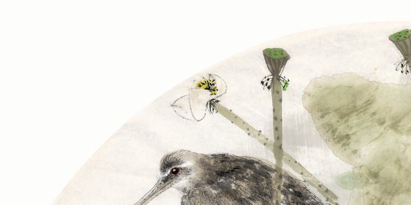 近代_王明明_花鸟扇页_11_(7831×3917 – 72dpi)(图2)