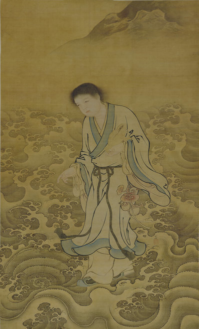 明_商喜_过海图轴绢本_(8136×13465 – 380dpi)(图1)