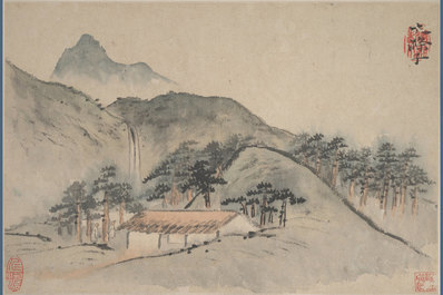 清_石涛_山水图册_开大都会博_111_(3875×2581 – 400dpi)(图1)