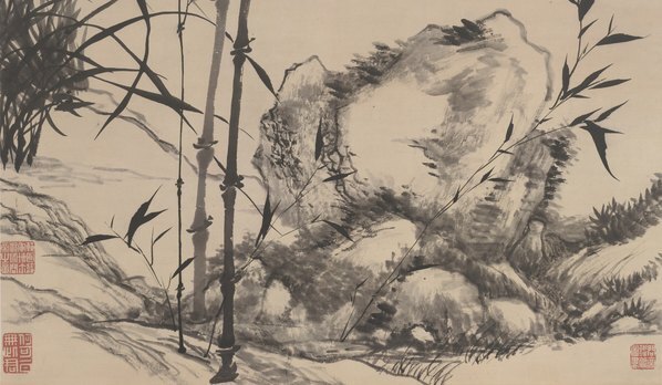 清_石涛和王原祁_兰竹合作_作轴_(6768×15770 – 300dpi)(图5)