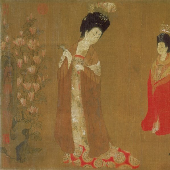 唐_周昉_簪花仕女图_绢本_新版画_(22621×5745 – 300dpi)(图2)