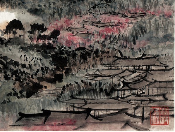 近代_陆严少_震泽风帆_(4677×3536 – 72dpi)(图5)