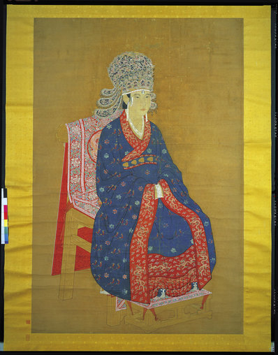 宋_宋神宗后坐像_絹本設色_台北故宮博物_(7200×9200 – 300dpi)(图1)