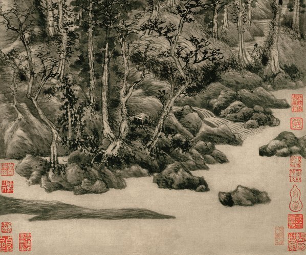 元_王蒙_青卞隐居图_纸本_二玄_(6661×22205 – 400dpi)(图5)