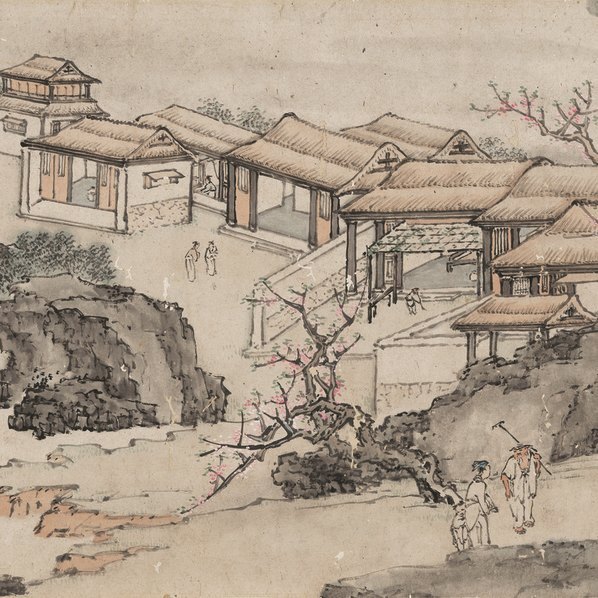 清_黄夔_山水人物手卷_桃花源图_纸本_(22753×4899 – 300dpi)(图3)