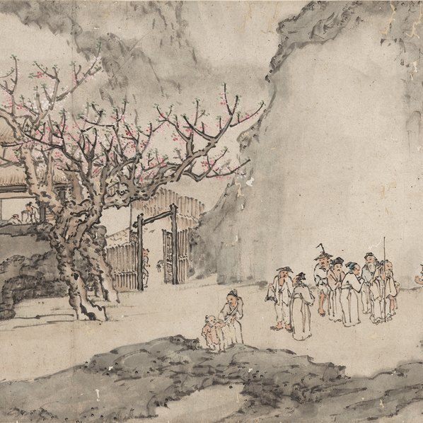 清_黄夔_山水人物手卷_桃花源图_纸本_(22753×4899 – 300dpi)(图4)