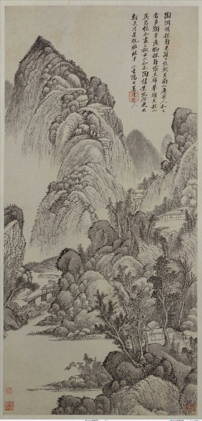 清_吴历_拟古脱古图轴_北_(3413×7113 – 300dpi)(图1)