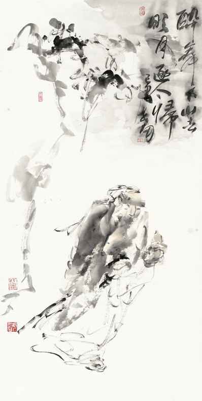 近代_李世南_醉归图_(10913×21614 – 72dpi)(图1)