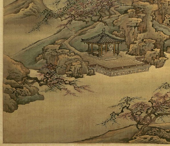 清_袁耀_山水四条屏_扬州四景_平岗艳雪绢本_(7845×6732 – 300dpi)(图4)