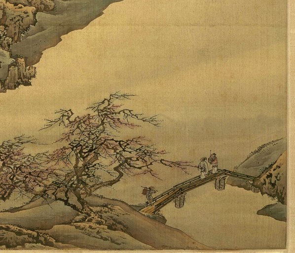 清_袁耀_山水四条屏_扬州四景_平岗艳雪绢本_(7845×6732 – 300dpi)(图5)