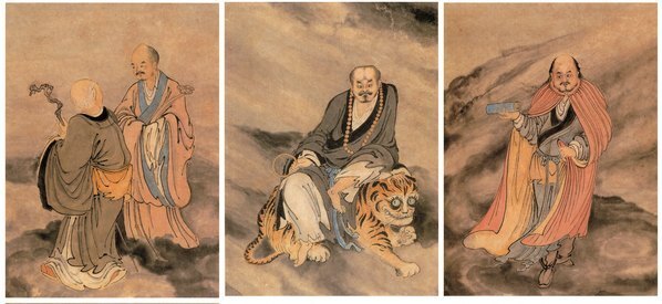 绢画_郑重_十八应真图_(8957×16512 – 350dpi)(图2)