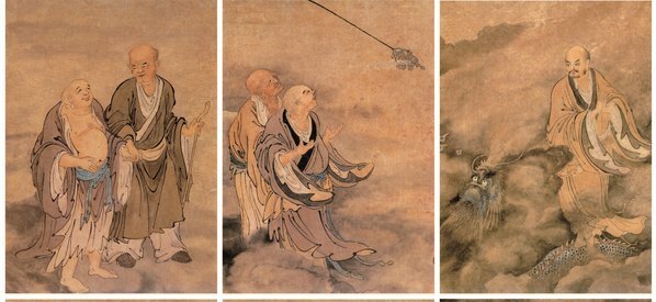 绢画_郑重_十八应真图_(8957×16512 – 350dpi)(图3)