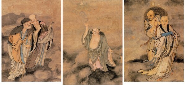 绢画_郑重_十八应真图_(8957×16512 – 350dpi)(图4)