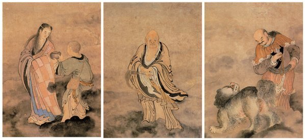 绢画_郑重_十八应真图_(8957×16512 – 350dpi)(图5)