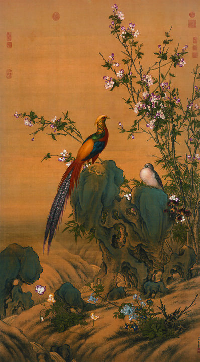 清_郎世寧_锦春图_台二_(9358×16938 – 237dpi)(图1)
