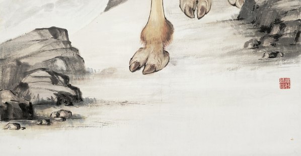 近代_刘奎龄_关山春晓_(8438×17515 – 72dpi)(图5)