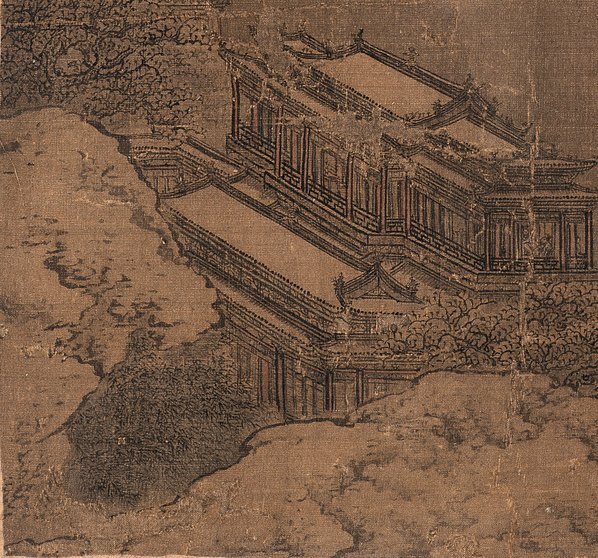 清_袁江_山水人物册页六开_袁江_册页江雪楼台_中国美术馆_(2800×2612 – 350dpi(图4)
