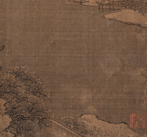 清_袁江_山水人物册页六开_袁江_册页江雪楼台_中国美术馆_(2800×2612 – 350dpi(图5)