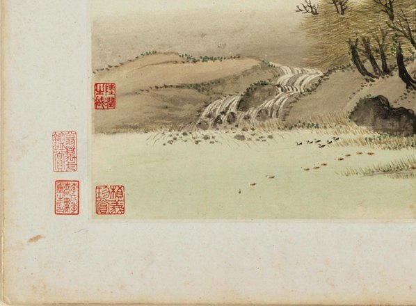 清_王翚_王时敏_仿古山水大都会_平林散_(4080×3000 – 300dpi)(图4)