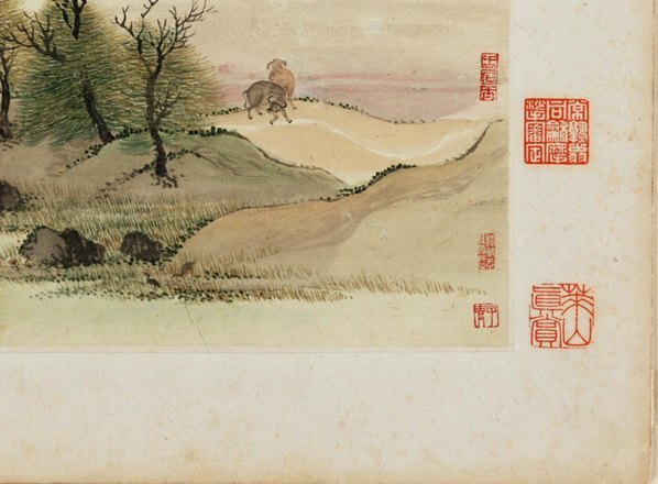 清_王翚_王时敏_仿古山水大都会_平林散_(4080×3000 – 300dpi)(图5)