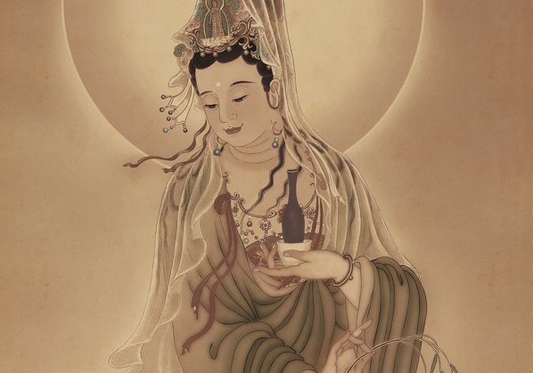 西方三圣_南无观世音菩萨_(5732×16073 – 300dpi)(图3)