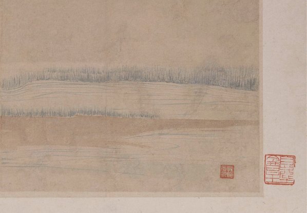 清_金农_人物山水图_第五开-山青青-云冥_(4810×3339 – 300dpi)(图5)
