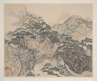 清_樊圻山水册页_10_(4100×3439 – 300dpi)(图1)