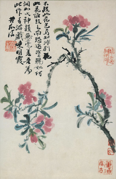 清_石涛_花鸟图册开_纸本_111_(3165×4867 – 400dpi)(图1)