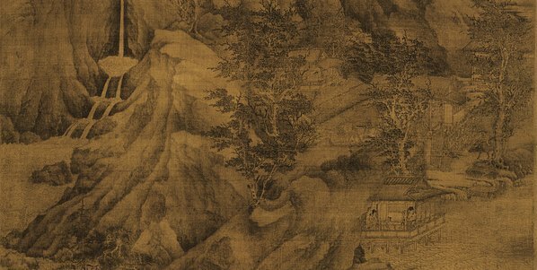 五代_董源_溪岸图绢本(图4)