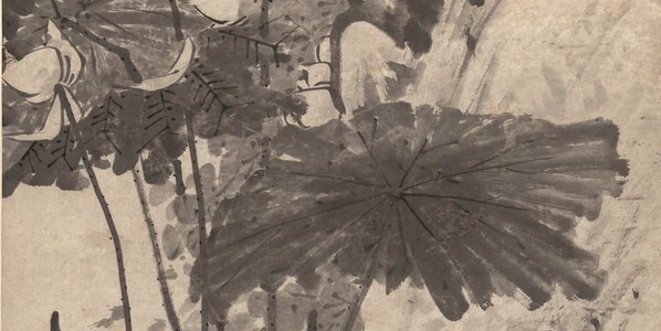 明_朱耷_墨荷图_纸_(10839×21720 – 300dpi)(图4)