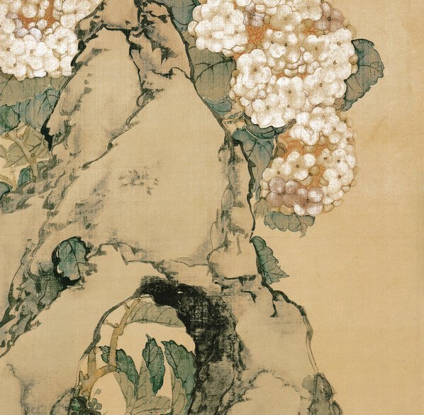 清_居廉_花卉四屏之三纸本_(3531×13847 – 351dpi)(图4)