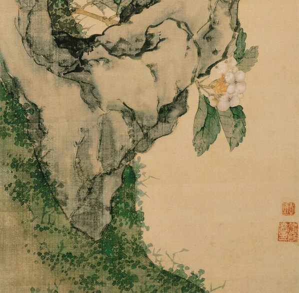清_居廉_花卉四屏之三纸本_(3531×13847 – 351dpi)(图5)