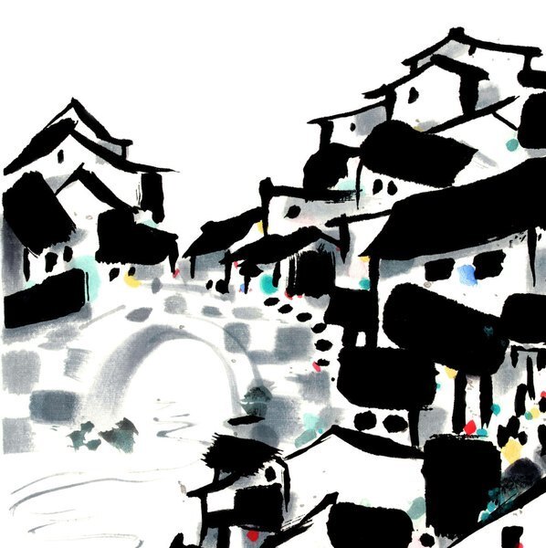 近代_吴冠中_桥_(7559×7592 – 72dpi)(图2)