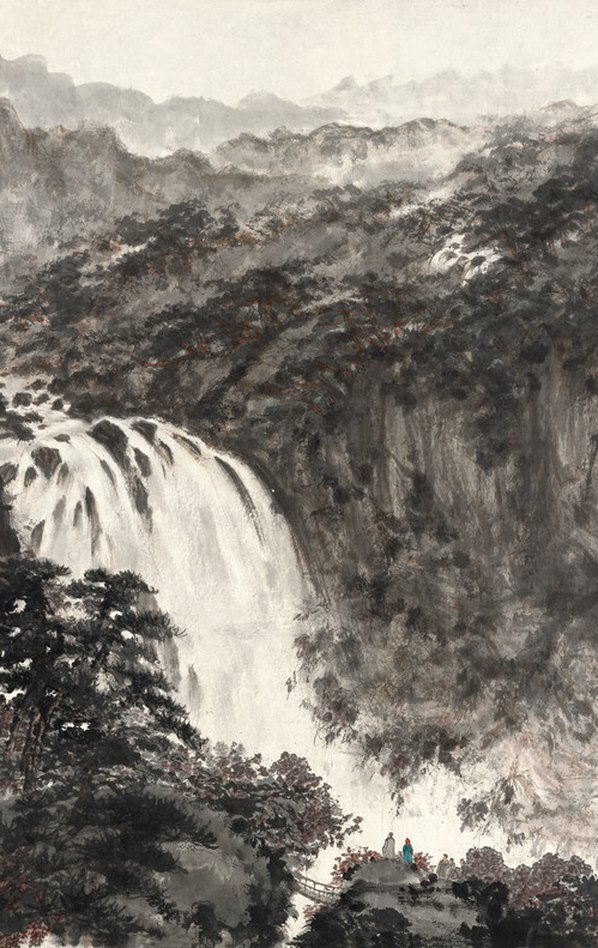 近代_傅抱石_游九龙渊诗意_(24114×9552 – 72dpi)(图4)