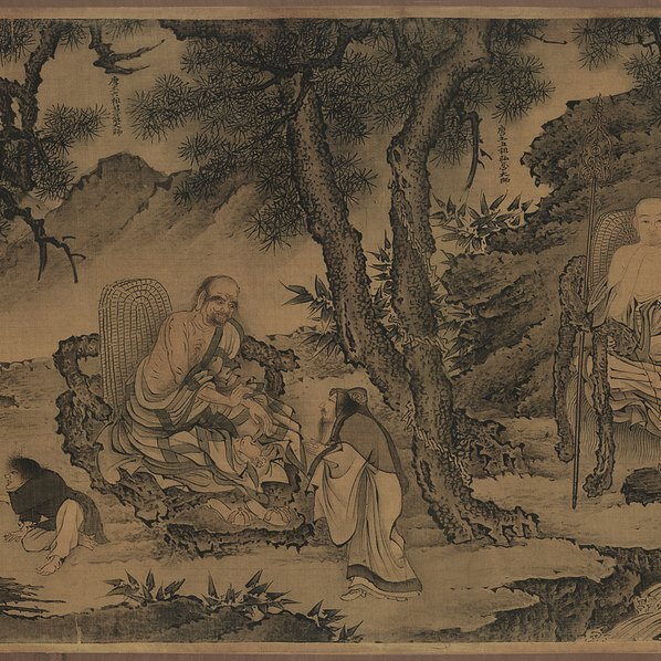 明_戴进_达摩六代祖师图卷_画芯_(29823×4791 – 360dpi)(图2)