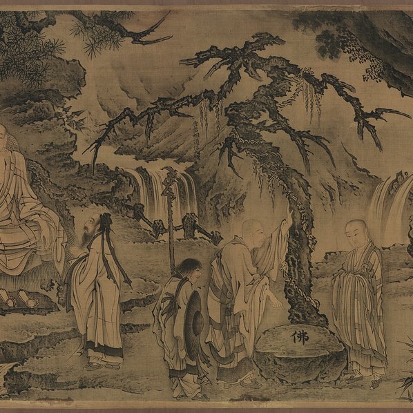 明_戴进_达摩六代祖师图卷_画芯_(29823×4791 – 360dpi)(图3)