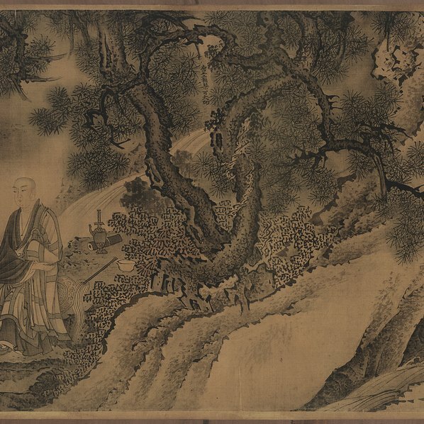 明_戴进_达摩六代祖师图卷_画芯_(29823×4791 – 360dpi)(图5)