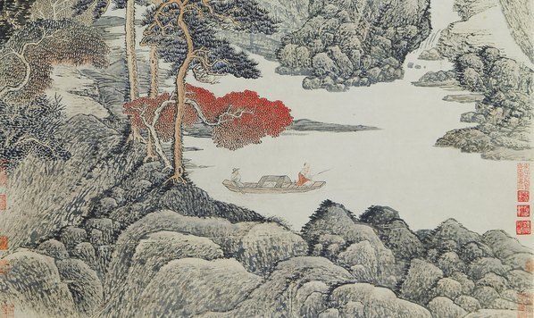 清_吴渔山_吴历_陶圃松菊图_(4596×10942 – 300dpi)(图5)